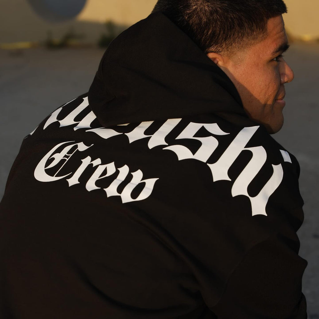 Kuzushi Crew Black Oversized Hoodie