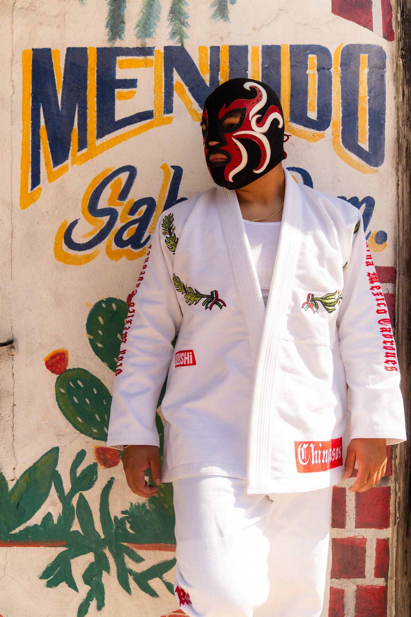 CHINGASOS MEXICO KIMONO – WHITE  *Preorder yours now. Limited quantity* Use code PREORDER20 at checkout
