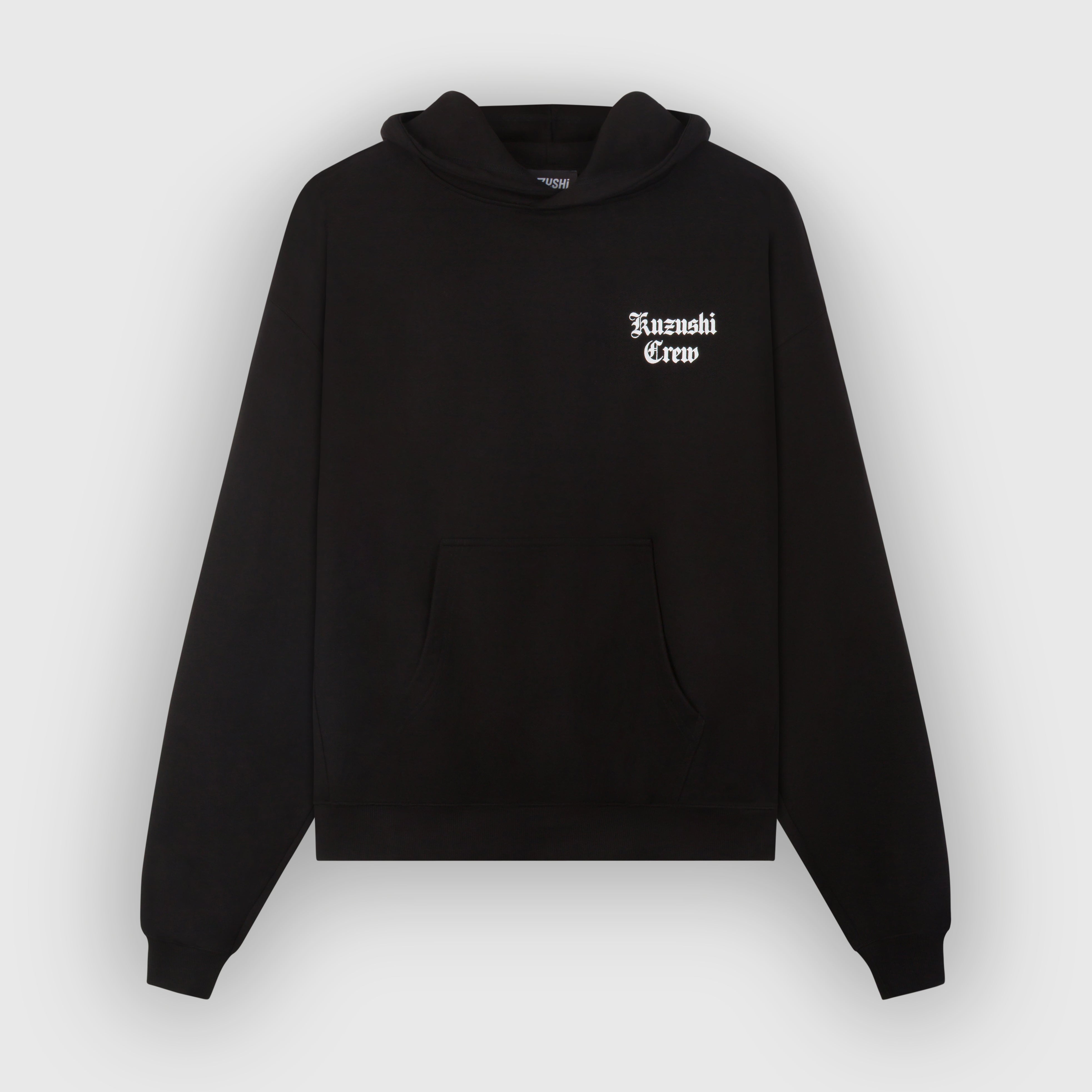 Kuzushi Crew Black Oversized Hoodie