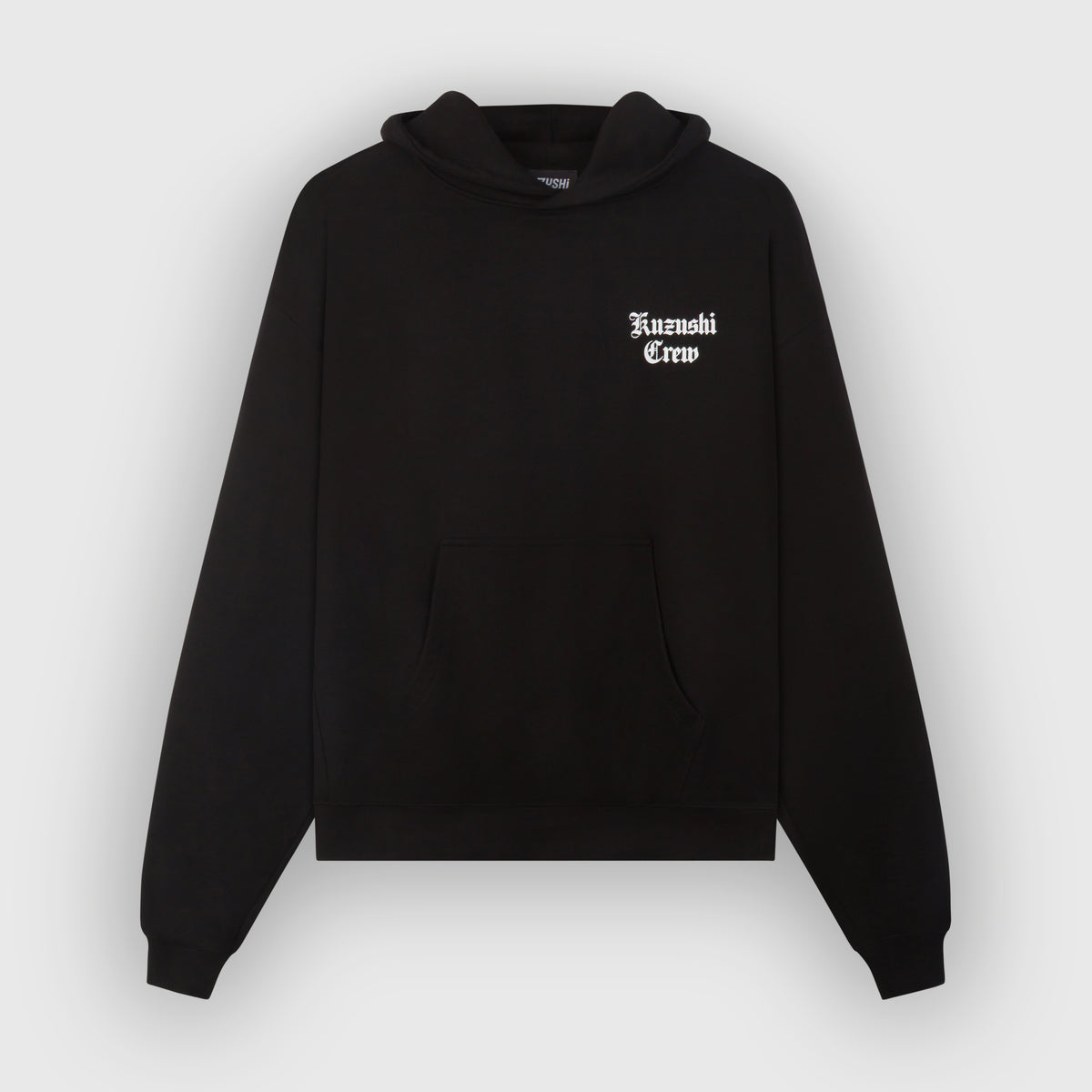 Kuzushi Crew Black Oversized Hoodie