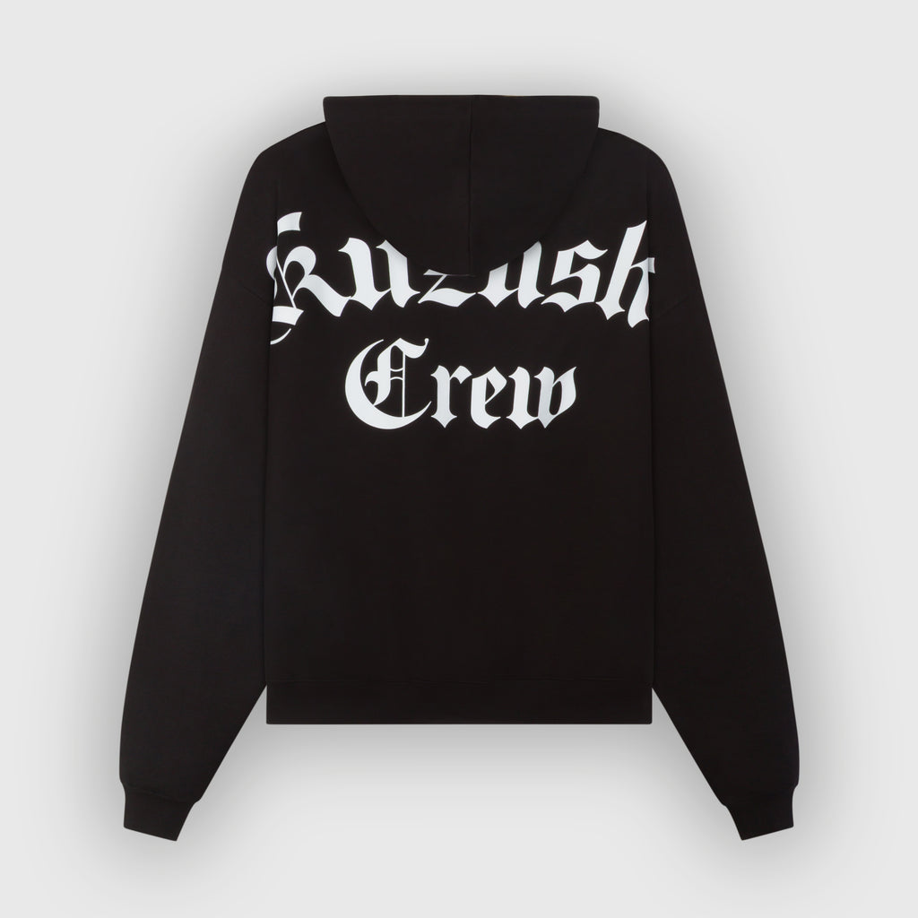 Kuzushi Crew Black Oversized Hoodie