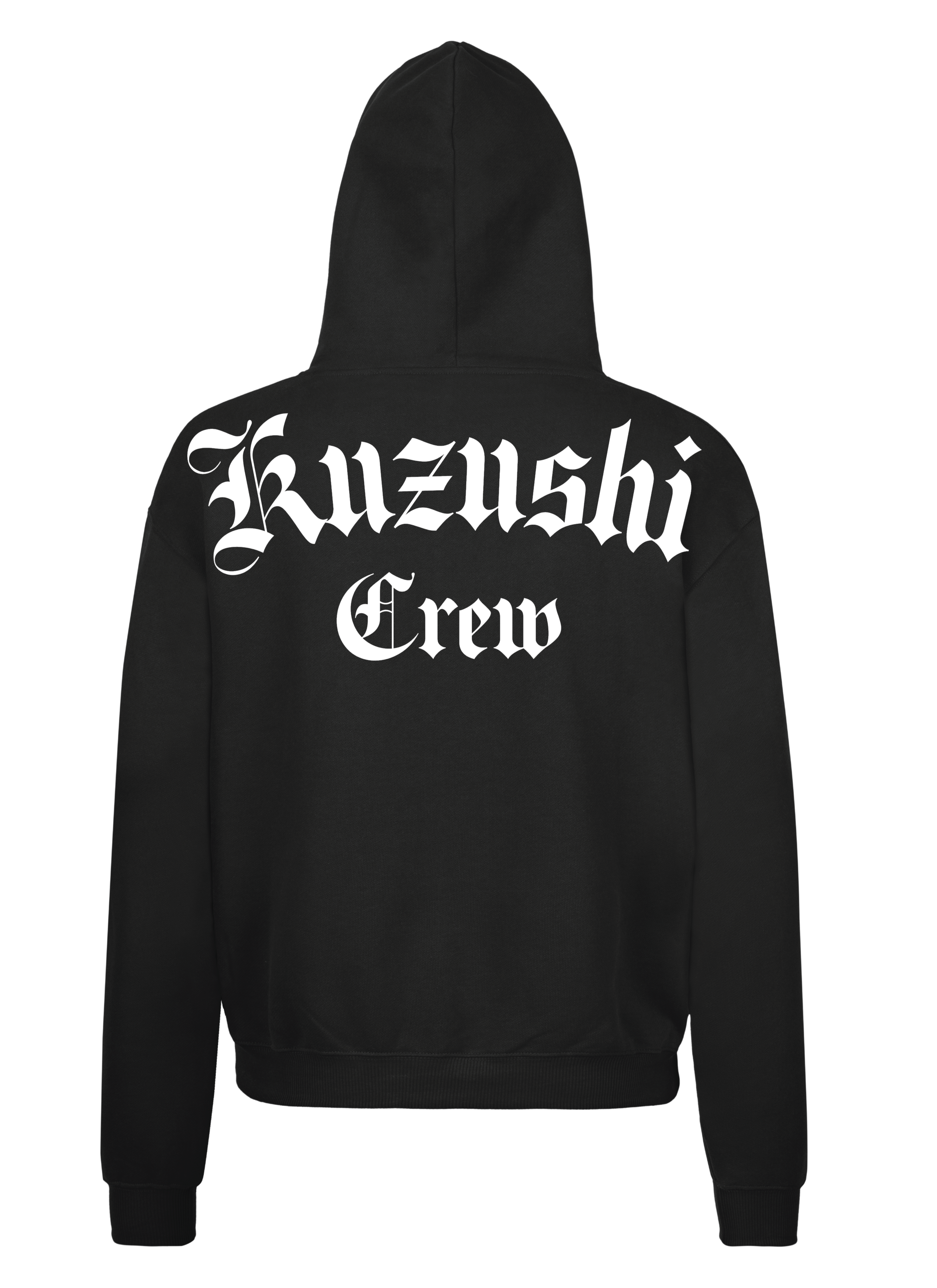Kuzushi Crew Black Oversized Hoodie